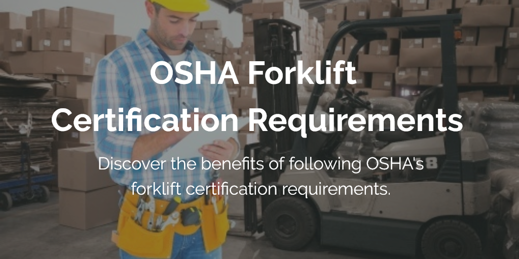 forklift certification requirements